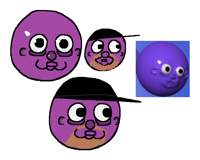 2 nubbies and 2 nubbies with a beard